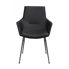 RO Lowell Fixed Arm Chair Black/Black